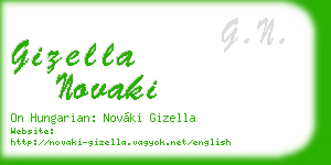 gizella novaki business card